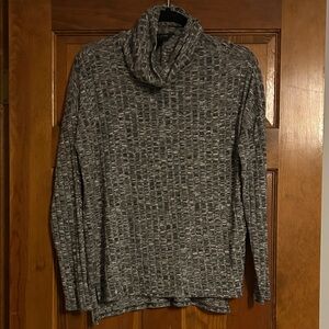 Banana Republic Textured Charcoal Turtleneck Sweater, Small